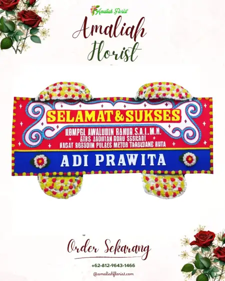Papan Bunga Ucapan Selamat Bendolo